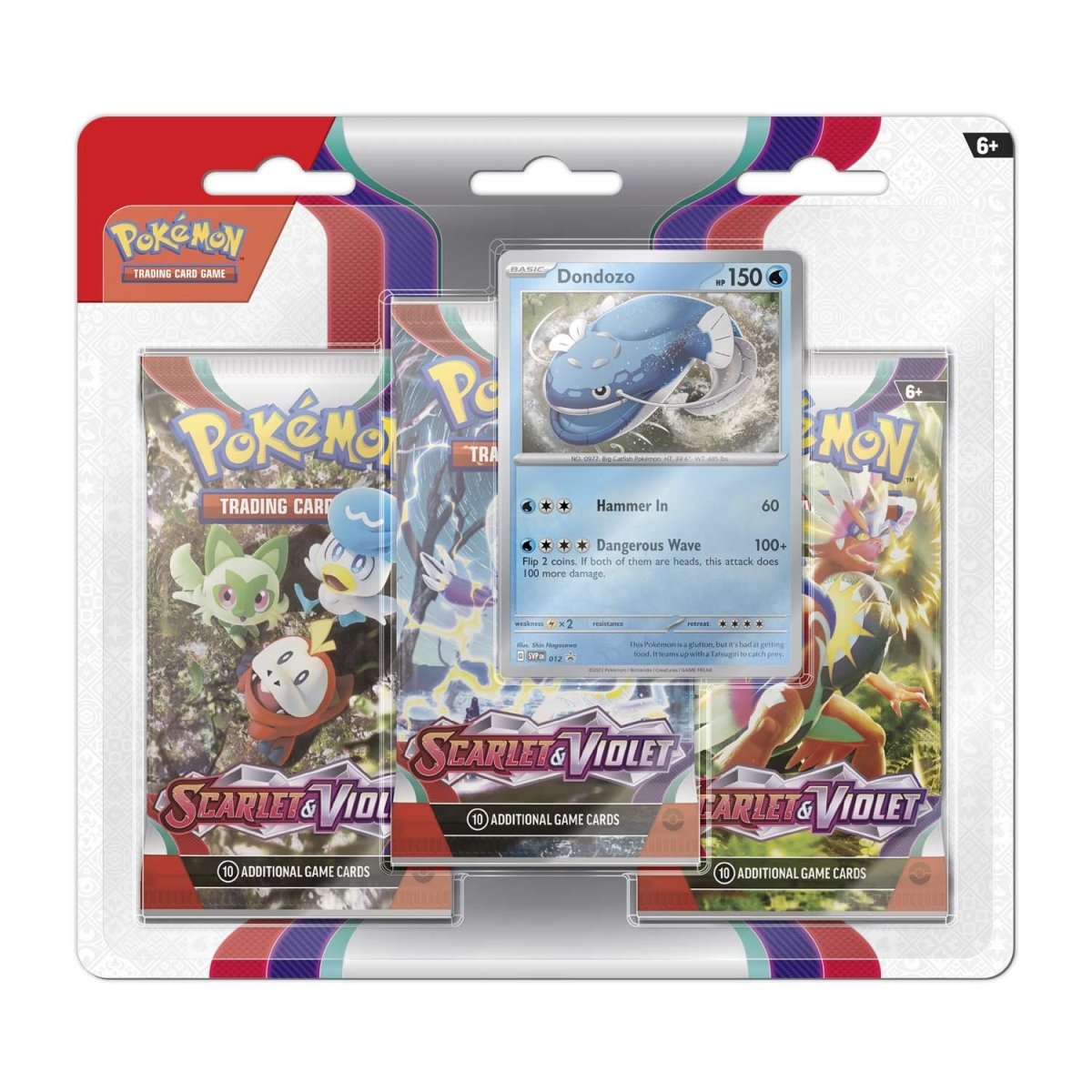 Pokémon - Scarlet & Violet 3 Booster Packs & Dondozo Promo Card