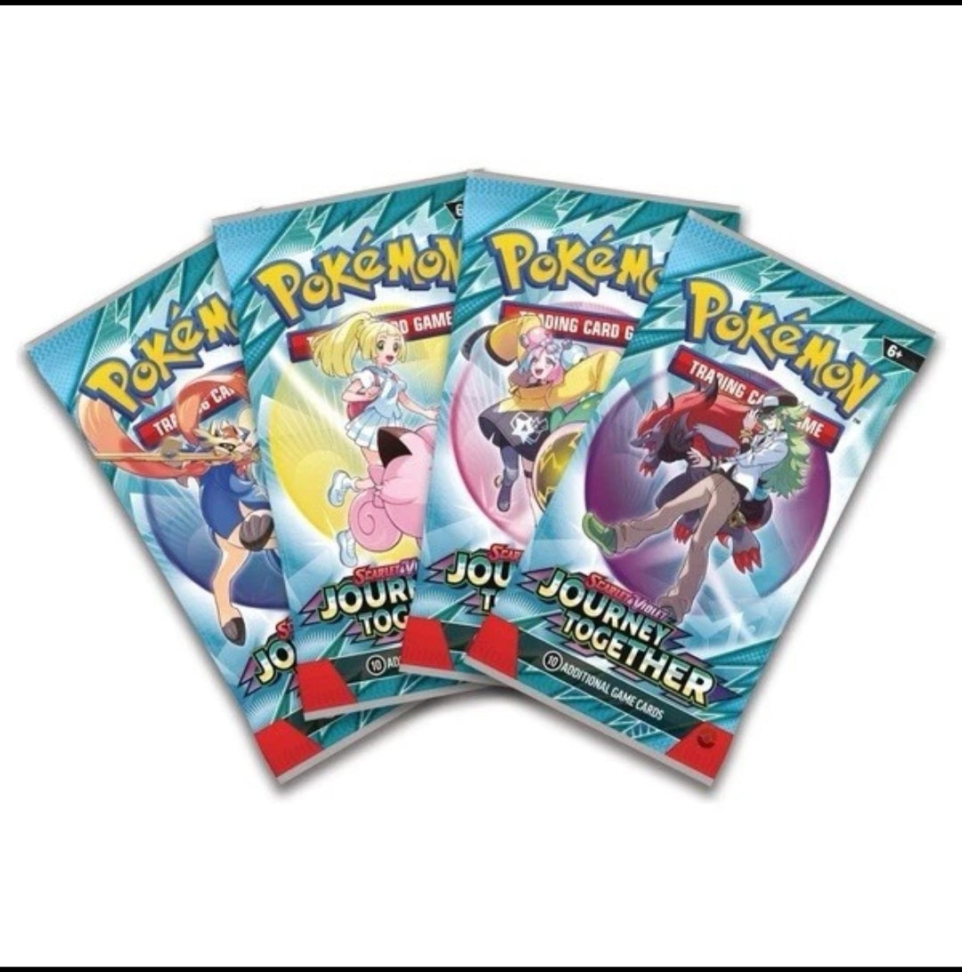 1 x Pokemon Journey Together booster pack.
